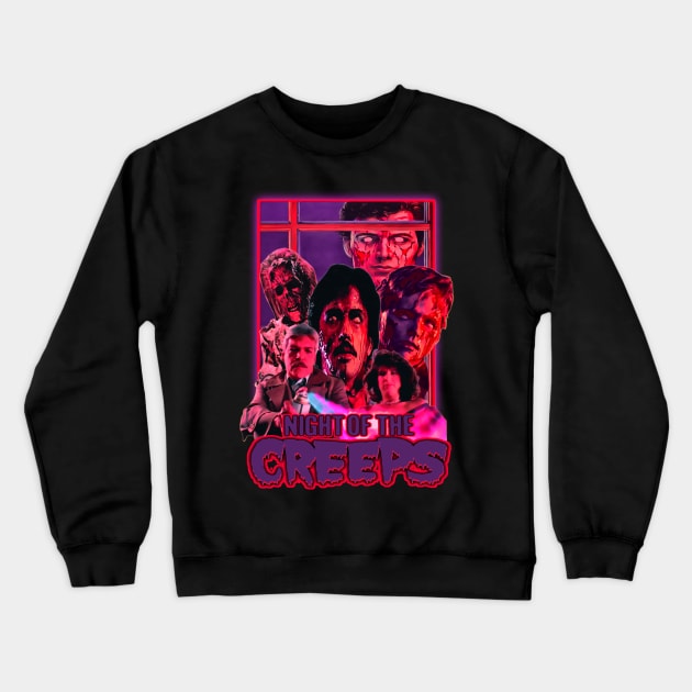 Night Of The Creeps (Version 2) Crewneck Sweatshirt by The Dark Vestiary